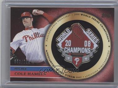 2012 Topps - Gold Commemorative Pin Card #GCP-CH - Cole Hamels /736