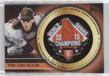 2012 Topps - Gold Commemorative Pin Card #GCP-TL - Tim Lincecum /736