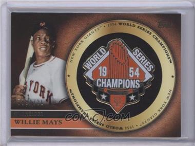 2012 Topps - Gold Commemorative Pin Card #GCP-WM - Willie Mays /736