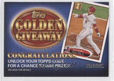 2012 Topps - Golden Giveaway Code Cards #GGC-11 - Albert Pujols