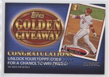 2012 Topps - Golden Giveaway Code Cards #GGC-11 - Albert Pujols