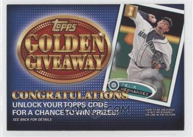 2012 Topps - Golden Giveaway Code Cards #GGC-12 - Felix Hernandez