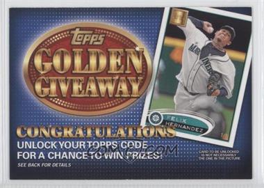 2012 Topps - Golden Giveaway Code Cards #GGC-12 - Felix Hernandez