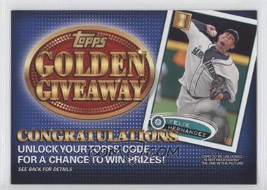 2012 Topps - Golden Giveaway Code Cards #GGC-12 - Felix Hernandez