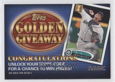 2012 Topps - Golden Giveaway Code Cards #GGC-12 - Felix Hernandez