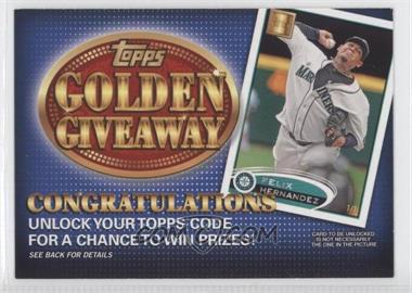 2012 Topps - Golden Giveaway Code Cards #GGC-12 - Felix Hernandez