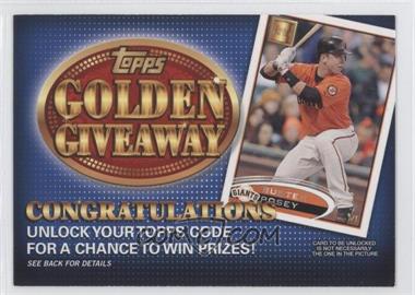 2012 Topps - Golden Giveaway Code Cards #GGC-13 - Buster Posey