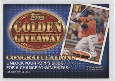 2012 Topps - Golden Giveaway Code Cards #GGC-13 - Buster Posey