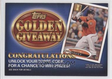 2012 Topps - Golden Giveaway Code Cards #GGC-13 - Buster Posey