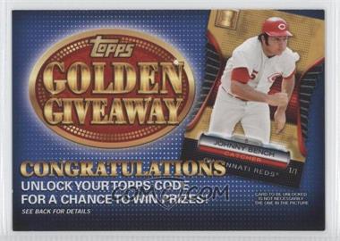 2012 Topps - Golden Giveaway Code Cards #GGC-16 - Johnny Bench
