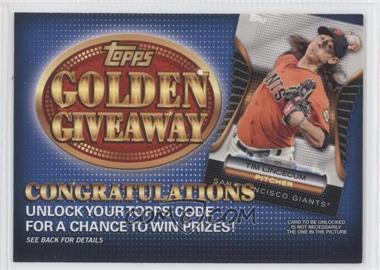 2012 Topps - Golden Giveaway Code Cards #GGC-17 - Tim Lincecum