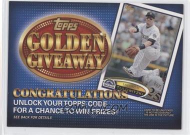 2012 Topps - Golden Giveaway Code Cards #GGC-2 - Troy Tulowitzki