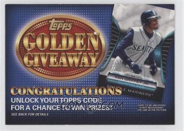 2012 Topps - Golden Giveaway Code Cards #GGC-20 - Ken Griffey Jr.