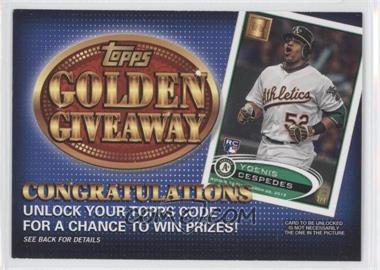 2012 Topps - Golden Giveaway Code Cards #GGC-29 - Yoenis Cespedes