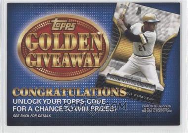 2012 Topps - Golden Giveaway Code Cards #GGC-8 - Roberto Clemente