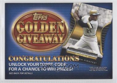 2012 Topps - Golden Giveaway Code Cards #GGC-8 - Roberto Clemente