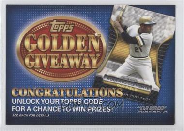 2012 Topps - Golden Giveaway Code Cards #GGC-8 - Roberto Clemente