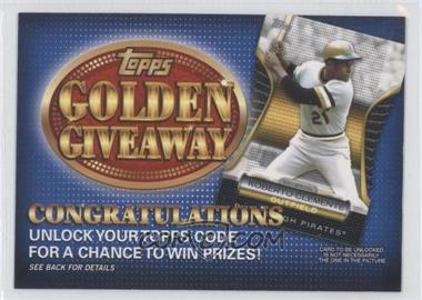 2012 Topps - Golden Giveaway Code Cards #GGC-8 - Roberto Clemente