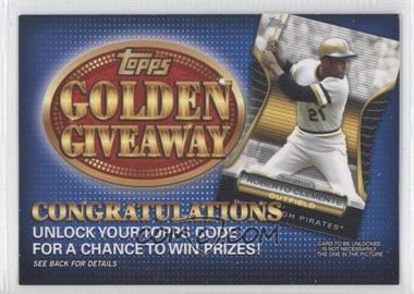 2012 Topps - Golden Giveaway Code Cards #GGC-8 - Roberto Clemente