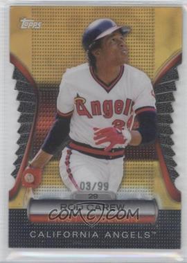 2012 Topps - Golden Giveaway Contest Golden Moments Die-Cut - Gold #GMDC-33 - Rod Carew /99