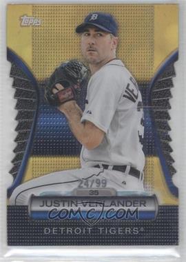 2012 Topps - Golden Giveaway Contest Golden Moments Die-Cut - Gold #GMDC-68 - Justin Verlander /99