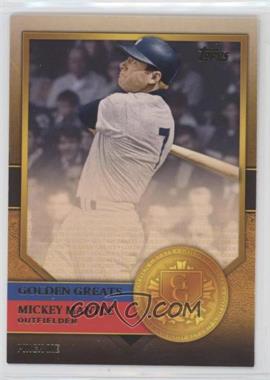2012 Topps - Golden Greats #GG-32 - Mickey Mantle