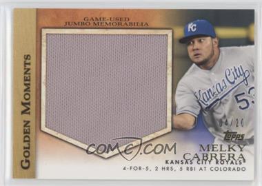 2012 Topps - Golden Moments - Jumbo Relics #GMJR-MC - Melky Cabrera /20