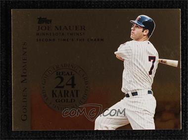 2012 Topps - Golden Moments 24k Gold Leaf #GMG-JM - Joe Mauer /5