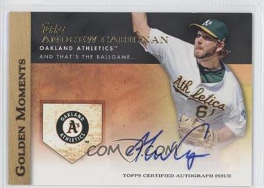 2012 Topps - Golden Moments Autographs #GMA-ACA - Andrew Carignan