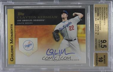 2012 Topps - Golden Moments Autographs #GMA-CK - Clayton Kershaw [BGS 9.5 GEM MINT]