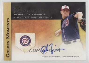 2012 Topps - Golden Moments Autographs #GMA-JZ.1 - Jordan Zimmermann (Nine Pitches, Three Strikeouts)