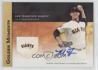 2012 Topps - Golden Moments Autographs #GMA-MB.2 - Madison Bumgarner (10-K Performance)