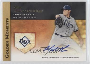 2012 Topps - Golden Moments Autographs #GMA-MM.2 - Matt Moore (Moore Than Ready)