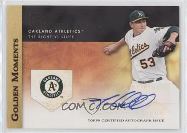 2012 Topps - Golden Moments Autographs #GMA-TC.1 - Trevor Cahill (Oakland; The Right (Y) Stuff)