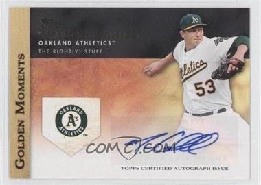 2012 Topps - Golden Moments Autographs #GMA-TC.1 - Trevor Cahill (Oakland; The Right (Y) Stuff)