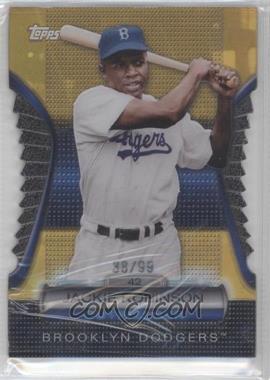 2012 Topps - Golden Moments Die-Cut - Golden Giveaway Contest Gold #GMDC-18 - Jackie Robinson /99