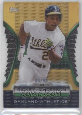 2012 Topps - Golden Moments Die-Cut - Golden Giveaway Contest Gold #GMDC-20 - Rickey Henderson /99