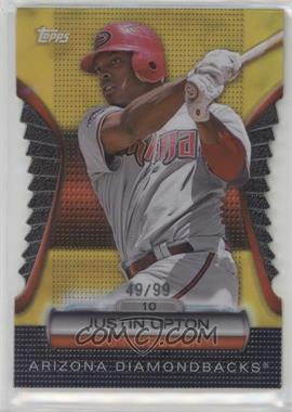 2012 Topps - Golden Moments Die-Cut - Golden Giveaway Contest Gold #GMDC-52 - Justin Upton /99