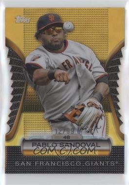 2012 Topps - Golden Moments Die-Cut - Golden Giveaway Contest Gold #GMDC-74 - Pablo Sandoval /99