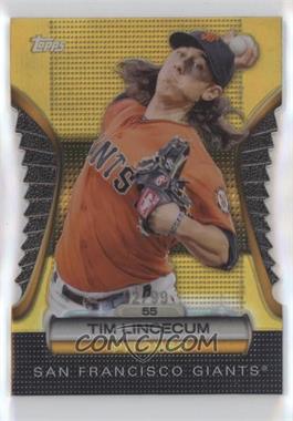 2012 Topps - Golden Moments Die-Cut - Golden Giveaway Contest Gold #GMDC-82 - Tim Lincecum /99