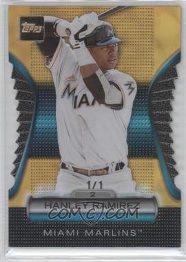 2012 Topps - Golden Moments Die-Cut - Golden Giveaway Contest Truly Golden Embedded Gold #GMDC-48 - Hanley Ramirez /1