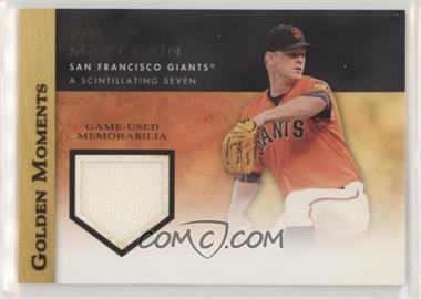 2012 Topps - Golden Moments Relics Series 1 #GMR-MCA - Matt Cain [EX to NM]