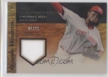 2012 Topps - Golden Moments Relics Series 2 - Gold #GMR-JC - Johnny Cueto /99
