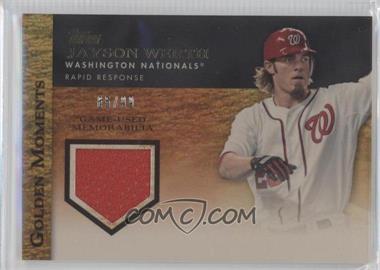 2012 Topps - Golden Moments Relics Series 2 - Gold #GMR-JW - Jayson Werth /99