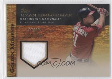 2012 Topps - Golden Moments Relics Series 2 - Gold #GMR-RZ - Ryan Zimmerman /99