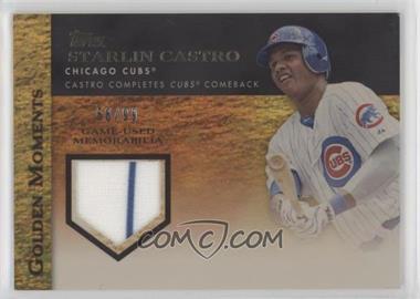 2012 Topps - Golden Moments Relics Series 2 - Gold #GMR-SCA - Starlin Castro /99 [EX to NM]