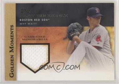 2012 Topps - Golden Moments Relics Series 2 #GMR-CB - Clay Buchholz