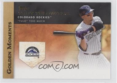 2012 Topps - Golden Moments Series One #GM-33 - Troy Tulowitzki
