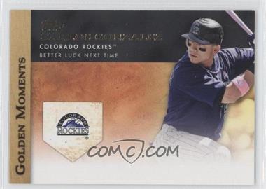 2012 Topps - Golden Moments Series Two #GM-16 - Carlos Gonzalez