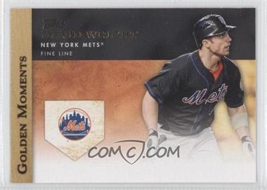 2012 Topps - Golden Moments Series Two #GM-22 - David Wright